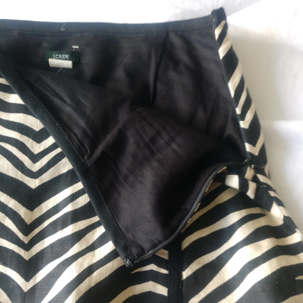 J Crew Linen Lined size 10 skirt nwot - Picture 4 of 8